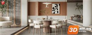 Dining Table Set Skp Files